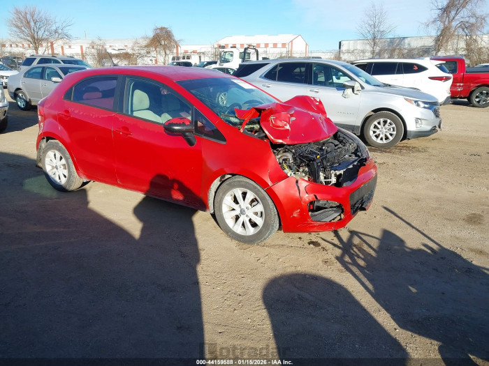 Kia Rio 2013 VIN KNADN5A37D6235956