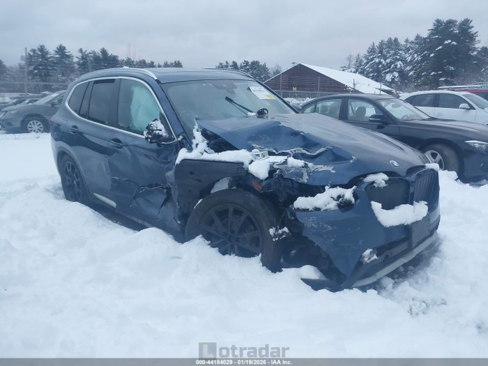 BMW X3 2022 VIN 5UX53DP07N9J50327