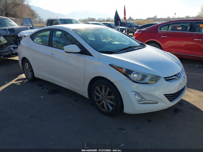 Hyundai Elantra 2016 VIN 5NPDH4AE4GH702606