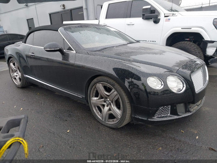 Bentley Continental gt 2012 VIN SCBGR3ZA7CC077536