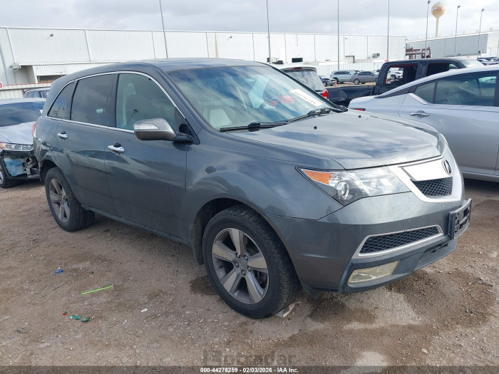 Acura Mdx 2012 VIN 2HNYD2H3XCH547143