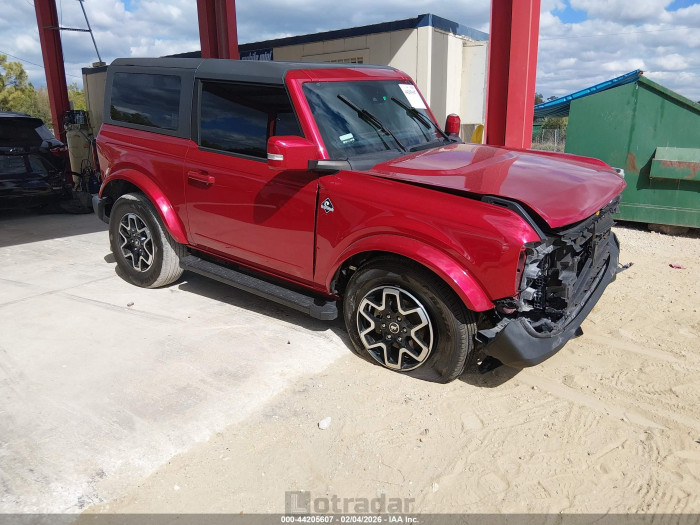 Ford Bronco 2021 VIN 1FMDE5CP6MLA79974