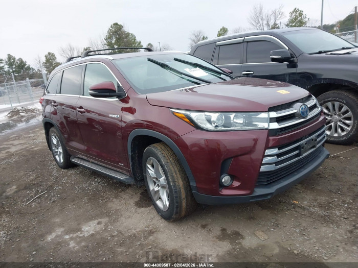 Toyota Highlander 2018 VIN 5TDDGRFH7JS038239