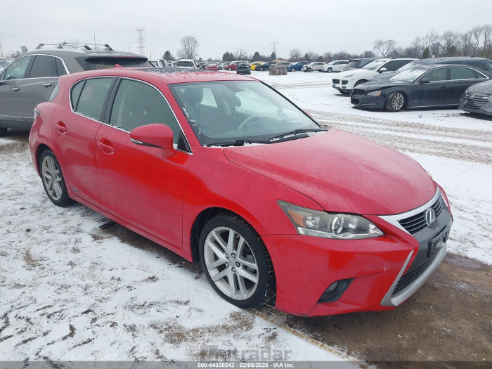 Lexus Ct 2014 VIN JTHKD5BH2E2192965