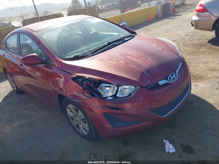 Hyundai Elantra 2016 VIN 5NPDH4AE3GH700992
