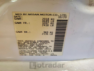 Nissan Altima 2021 1N4BL4CW9MN308841