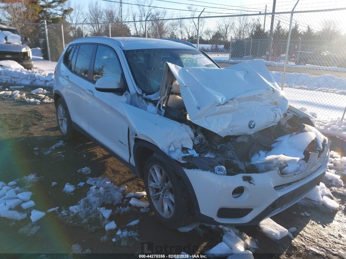 BMW X3 2017 VIN 5UXWX9C31H0W69775