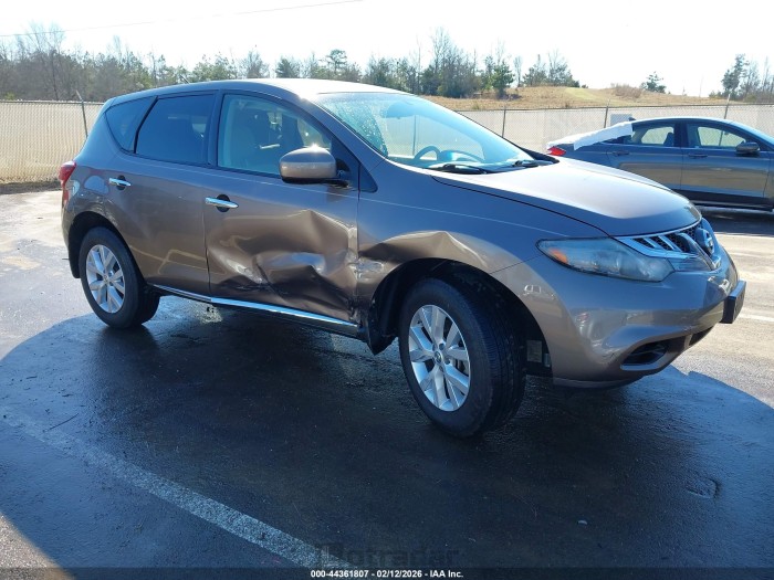 Nissan Murano 2013 VIN JN8AZ1MU5DW202403