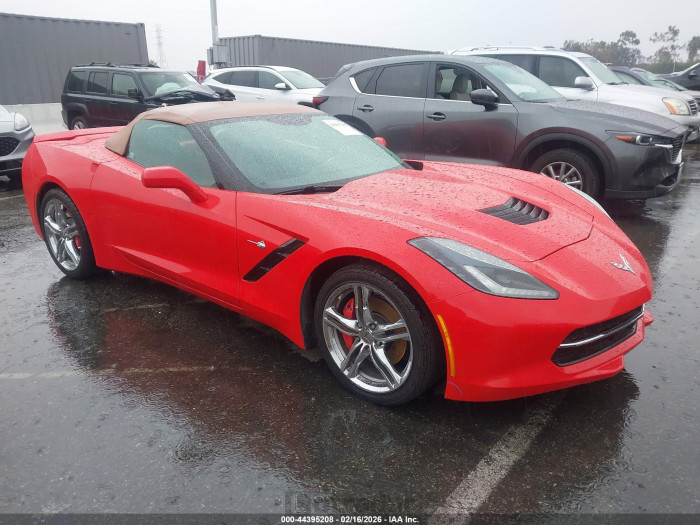 Chevrolet Corvette 2016 VIN 1G1YB3D75G5123482