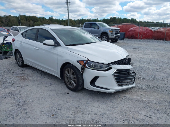 Hyundai Elantra 2017 VIN 5NPD84LF8HH058549