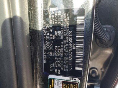 Kia Ev6 light 2023 VIN KNDC34LA9P5102409