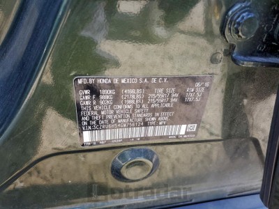 Honda Hr-v 2016 3CZRU6H54GM756124