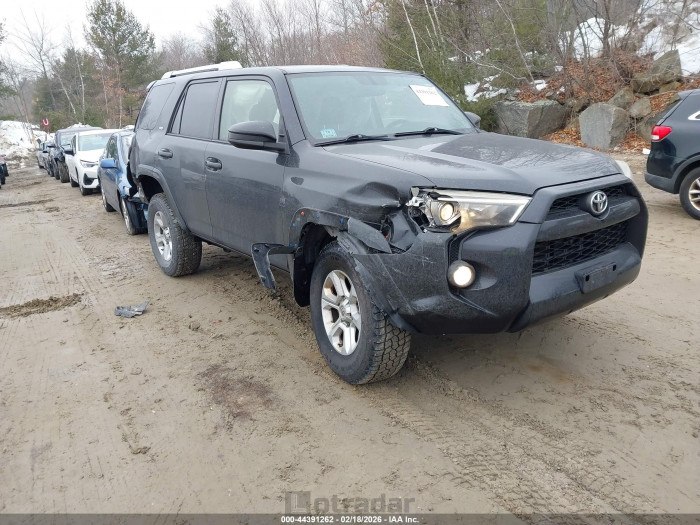 Toyota 4runner 2016 VIN JTEBU5JR1G5308357