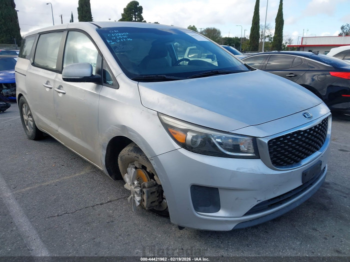 Kia SEDONA 2015 VIN KNDMA5C13F6037940