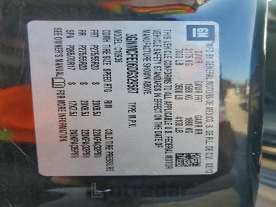 Chevrolet Avalanche 2013 VIN 3GNMCFE06DG329587