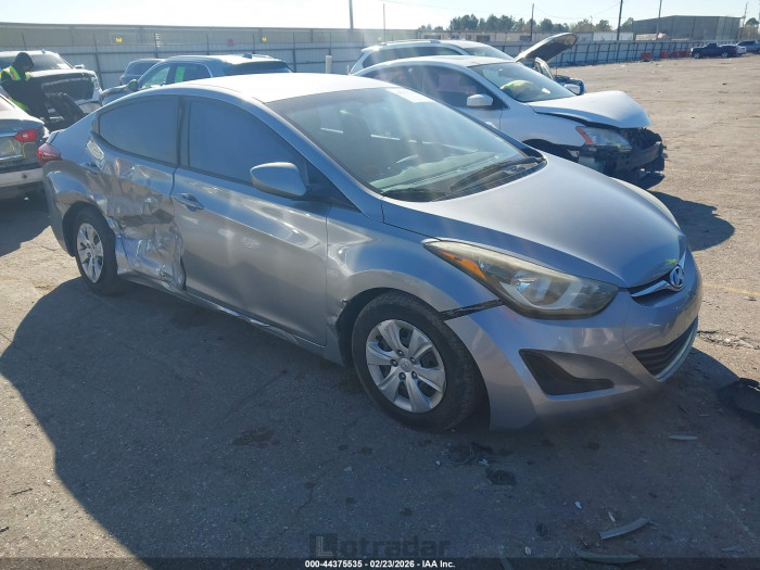 Hyundai Elantra 2016 VIN 5NPDH4AE5GH697268
