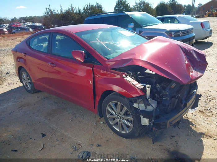Hyundai Elantra 2015 VIN KMHDH4AE2FU351016
