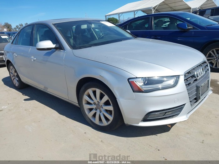 Audi A4 2013 VIN WAUBFAFL4DN020210