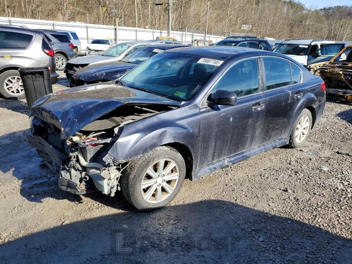 Subaru LEGACY 2012 VIN 4S3BMCG69C3014930
