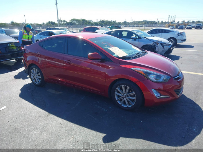 Hyundai Elantra 2015 VIN 5NPDH4AE2FH578205