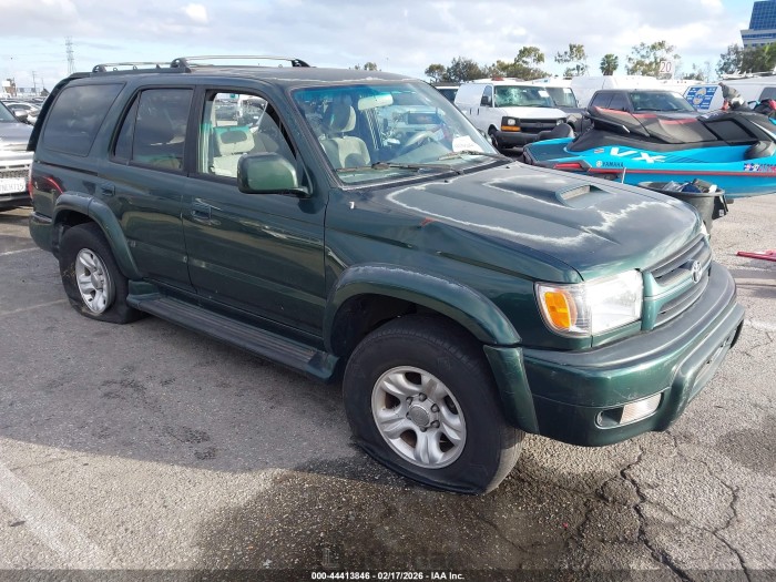 Toyota 4runner 2001 VIN JT3GN86R210200422