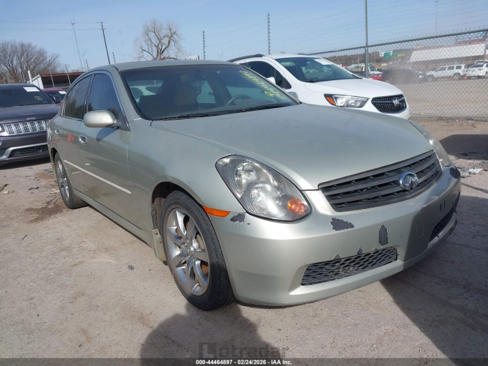 Infiniti G 2006 VIN JNKCV51E96M510871