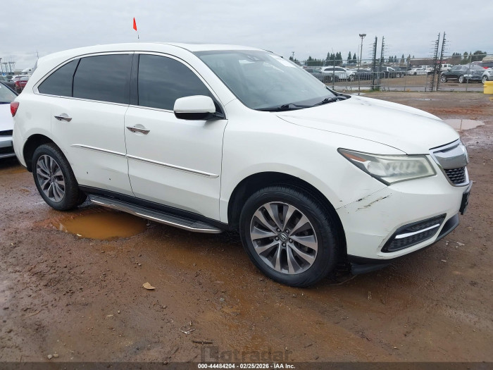 Acura Mdx 2016 VIN 5FRYD3H49GB001058