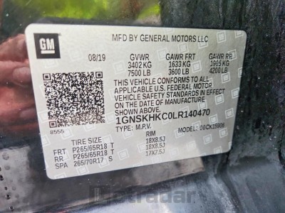 Chevrolet Suburban 2020 VIN 1GNSKHKC0LR140470