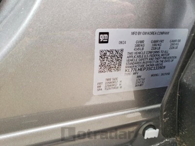 Chevrolet Trax 2025 VIN KL77LHEP3SC133909