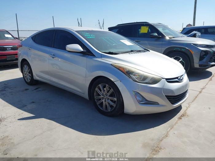 Hyundai Elantra 2016 VIN 5NPDH4AE0GH713425