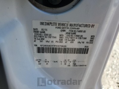 Ford F450 2015 VIN 1FD9X4GY7FED70620