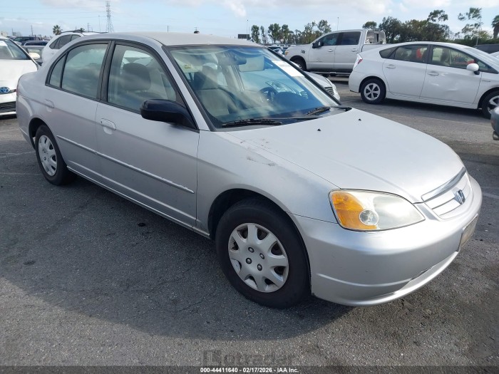 Honda Civic 2002 VIN 2HGES16512H585485