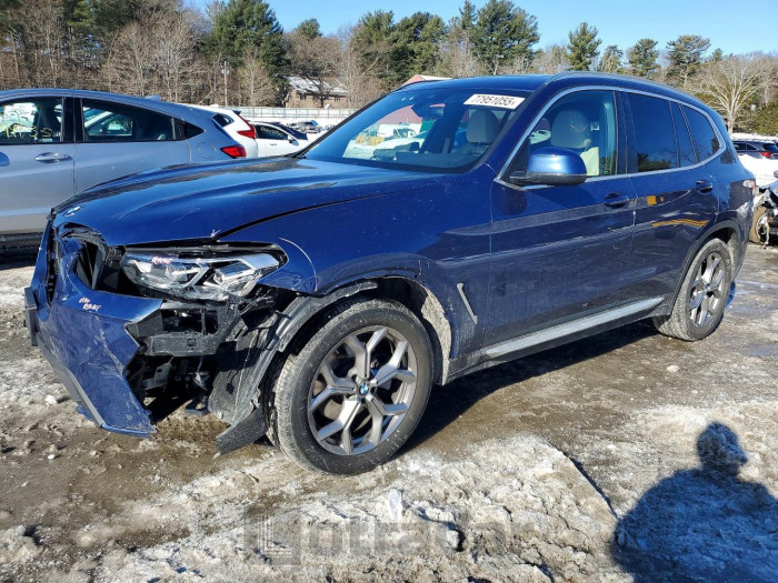BMW X3 2022 VIN 5UX53DP06N9N00840
