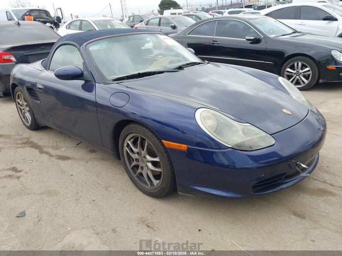 Porsche Boxster 2003 VIN WP0CA29803U621928