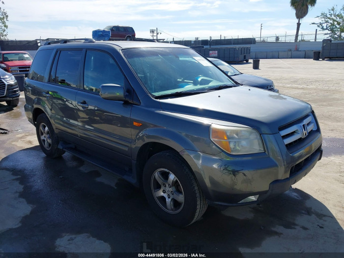 Honda Pilot 2007 VIN 2HKYF18667H514674