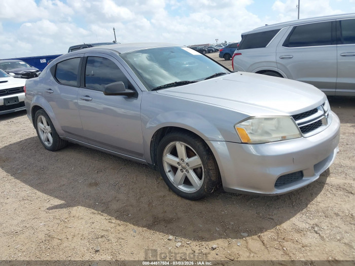 Dodge Avenger 2013 VIN 1C3CDZAB7DN644811