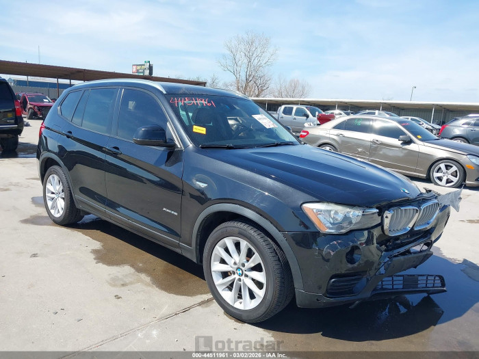 BMW X3 2016 VIN 5UXWX9C51G0D73657