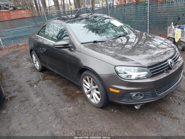 Volkswagen Eos 2013 VIN WVWBW8AH6DV001494