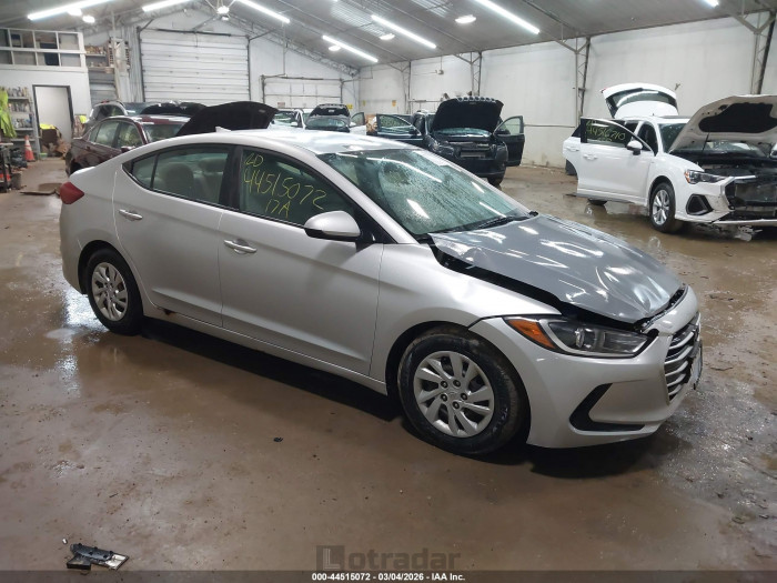 Hyundai Elantra 2017 VIN 5NPD74LF3HH101715
