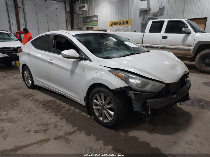 Hyundai Elantra 2015 VIN 5NPDH4AE6FH592334