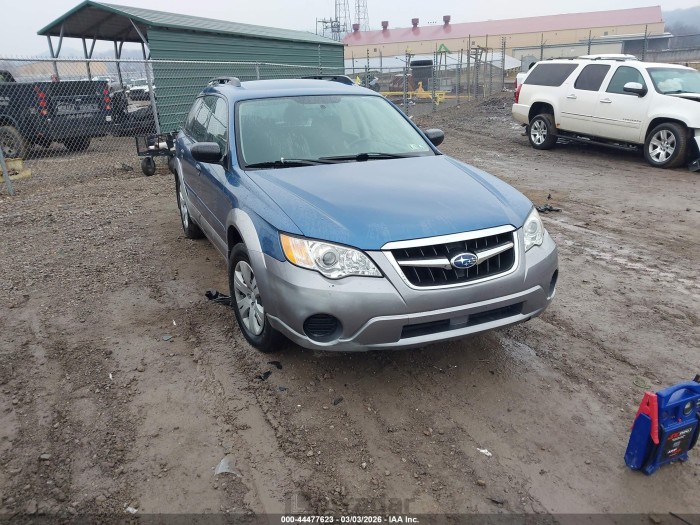 Subaru Outback 2009 VIN 4S4BP60C097340086