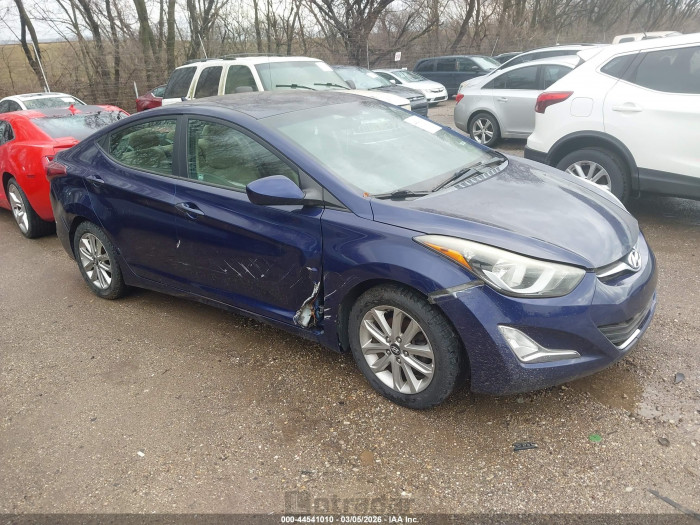 Hyundai Elantra 2014 VIN 5NPDH4AE8EH472789