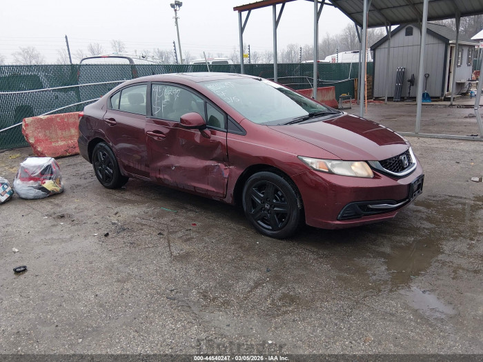 Honda Civic 2013 VIN 19XFB2F8XDE233751