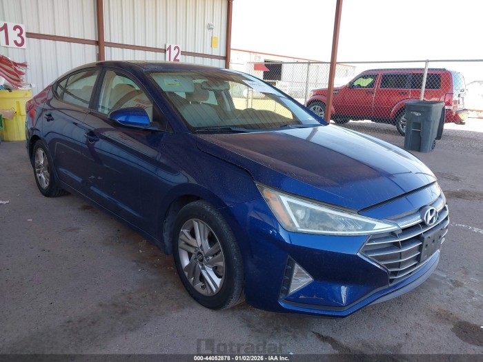 Hyundai Elantra 2019 VIN 5NPD84LFXKH404754