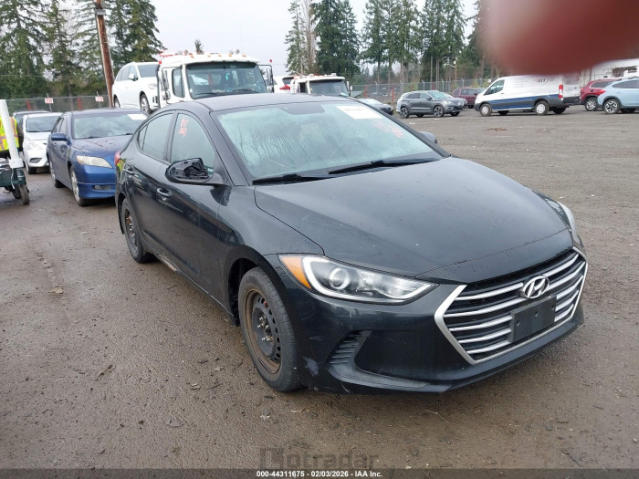 Hyundai Elantra 2017 VIN 5NPD74LF7HH075541