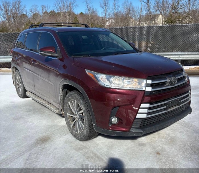 Toyota Highlander 2018 VIN 5TDJZRFH8JS846063