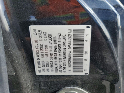 Honda Accord 2008 1HGCS22898A009244