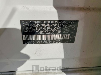 Lexus ES350 2008 VIN JTHBJ46G382161720