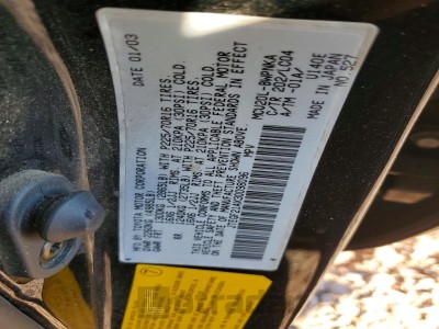 Toyota Highlander 2003 VIN JTEGF21AX30098096