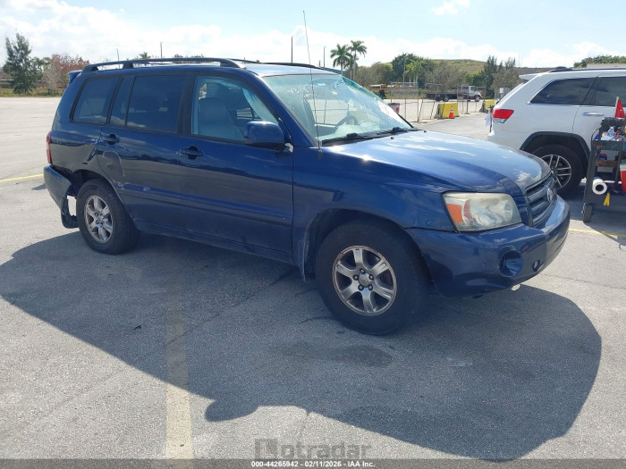 Toyota Highlander 2006 VIN JTEDP21A460114328